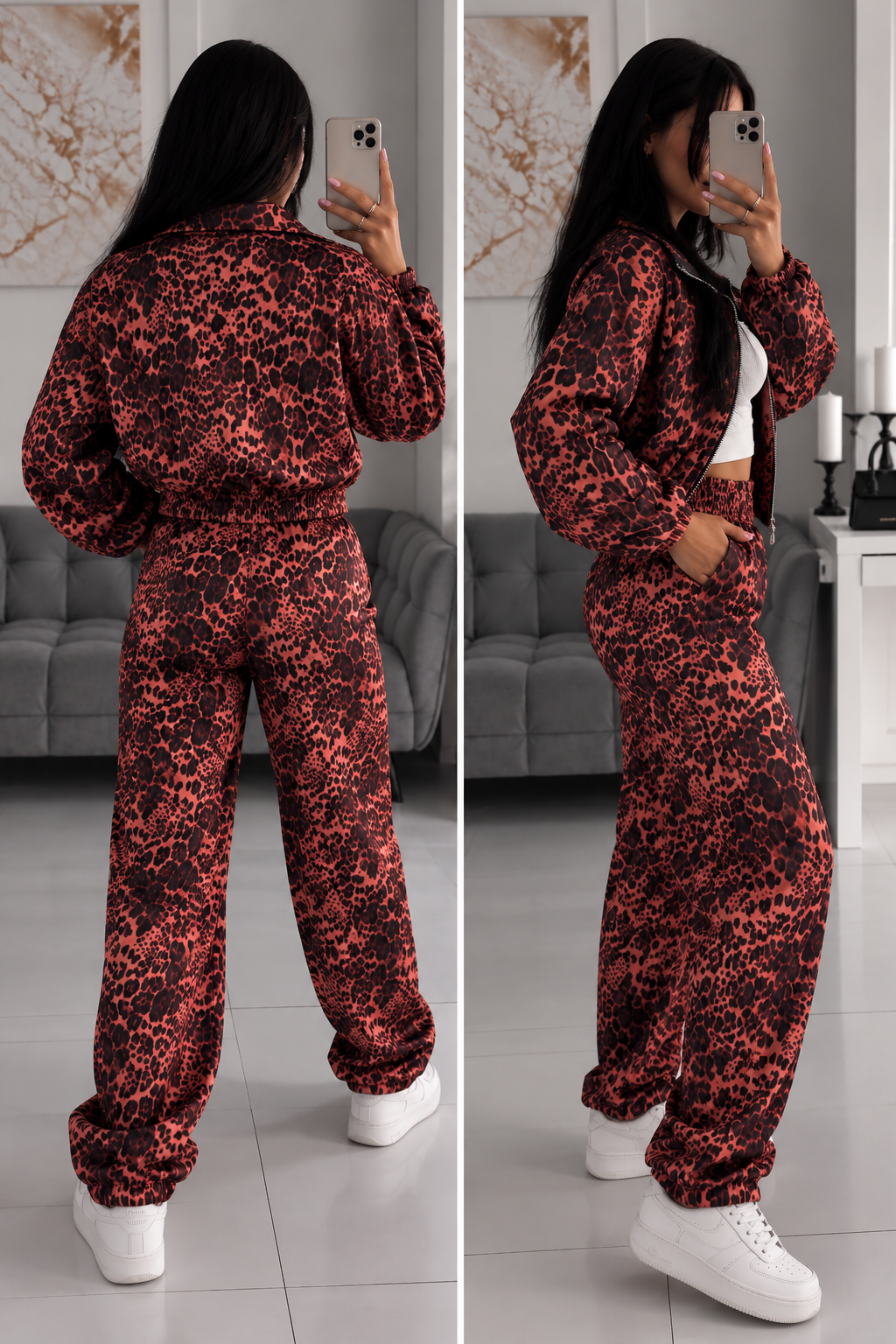 Wild Leopard-komplet dresowy